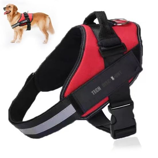 Laisse Corde Pour Chien 1.5m Noir Réfléchissante Laisse Pour Chien En Nylon Avec Poignée