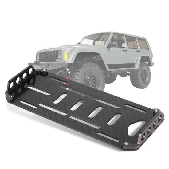 Plateau Batterie Fibre Carbone Pour Chenille RC Axial SCX10 1/10 – Avec Sangle