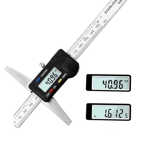 Jauge de profondeur micrométrique Digitale Digimatic 0-150 mm avec tiges  interchangeables