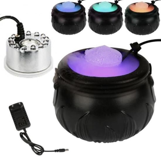 Chaudron Fumée Halloween XXL - Décor Magique Effrayant