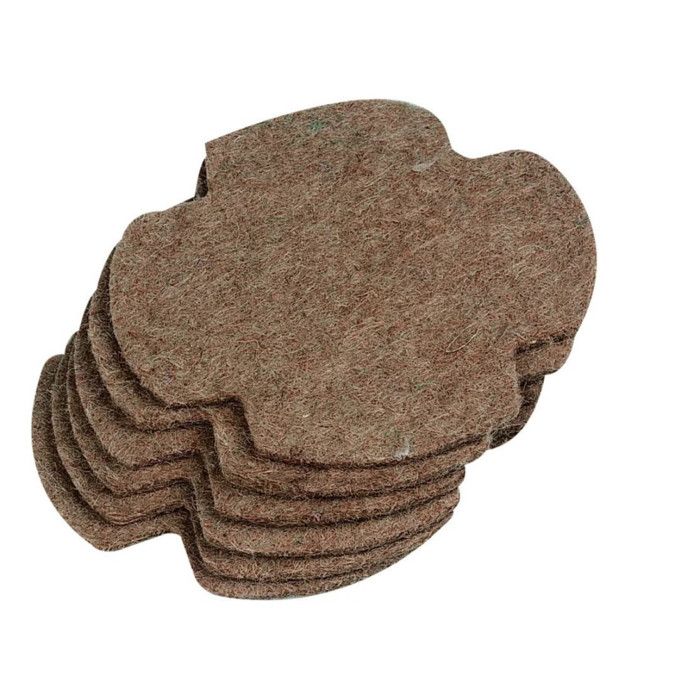 Tapis fond de nid en feutre ø 13 cm lot de 6 pièces pour oiseaux - Flamingo