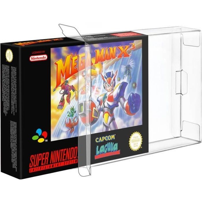 Link-e ® : Lot de 10 boitiers de protection plastique pour boites de jeu sur console Super Nintendo (SNES) et Nintendo 64 (N64)