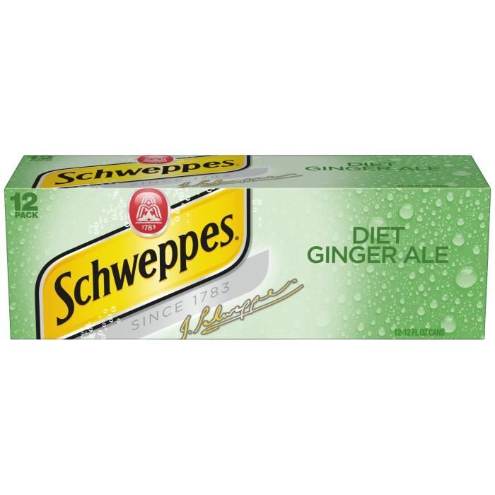 Schweppes Diet Ginger Ale-( 355 Ml X 12 Boîtes )