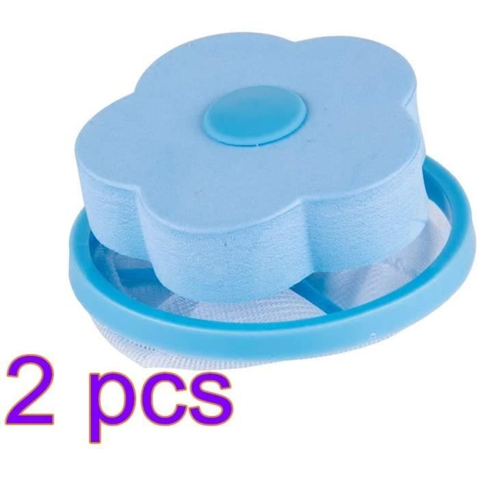 Lot de 2 filtres flottants en Maille Filet pour Appareil à Laver réutilisables.