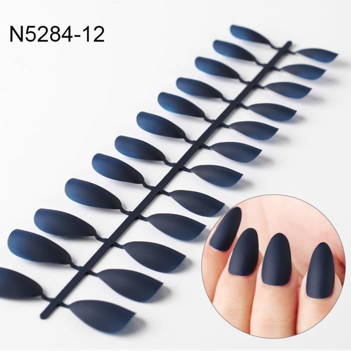 Couleur pure faux ongles longs ensemble conseils artificiels faux ongles art manucure acrylique@gt3748