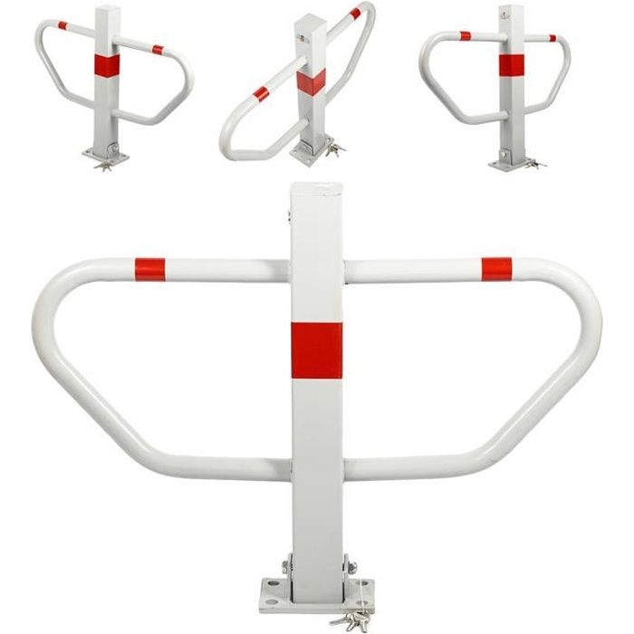 Royalbell BLOC PARKING Barrière de parking large rabattable avec clefs