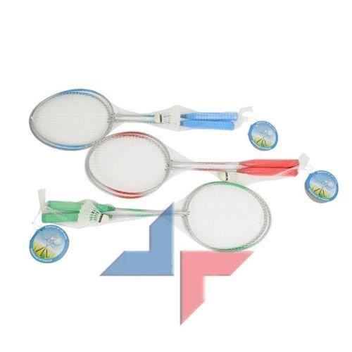 LOT DE 2 RAQUETTES DE BADMINTON + VOLANT DE JEU JO