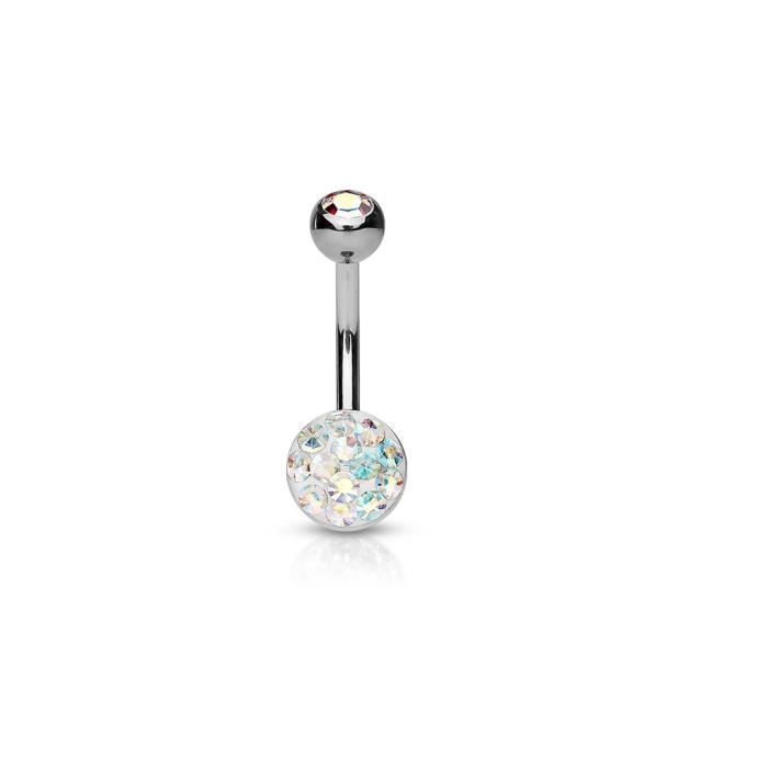Piercing Nombril Cristal Autrichien MYLAN multicolore