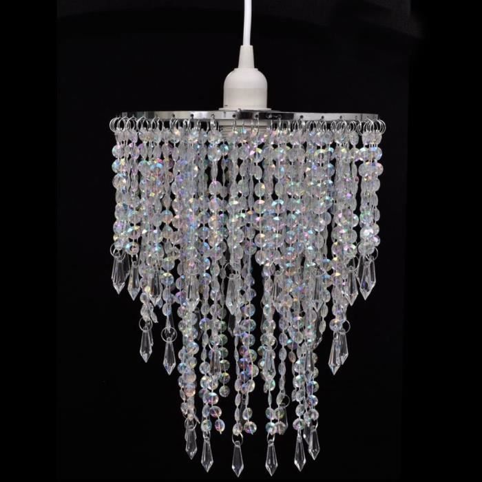 Lustre Suspension Plafonnier Luminaire Chambre suspendu en cristal 22,5 x 30,5 cm