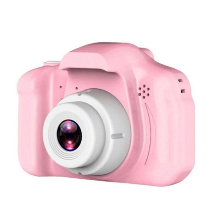 Appareil photo enfant,Appareil photo numérique pour enfants jouet X2 Hd Pixel dessin animé lapin ours Mini dessin animé - Type pink