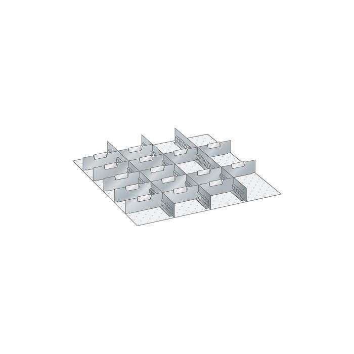 Paroi - pour dimensions armoire 717 x 725 mm - pour hauteur tiroirs 75 mm - accessoires accessoires pour armoires compartimentation