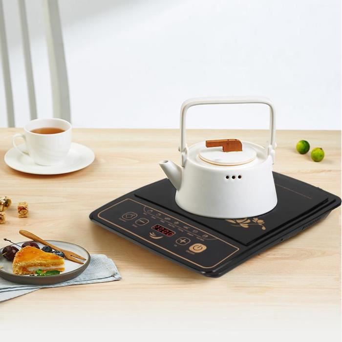 YUY-JP Plaque à Induction Table de Cuisson Électrique Portable avec Compte à Rebours Minuterie 2000W(EU)