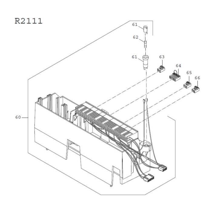 piece detachee genie thermique buderus 63032216 - module r2111 - appareil de régulation logamatic 2111