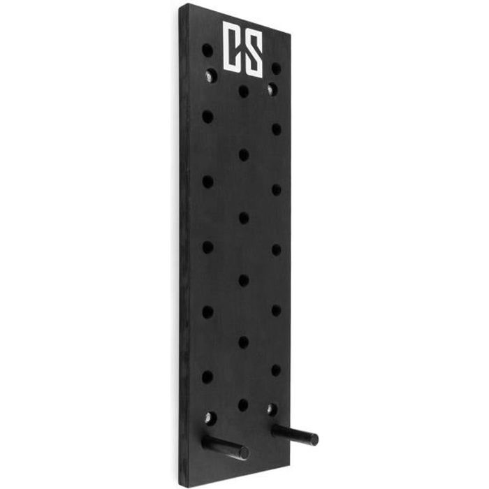CAPITAL SPORTS Pegstar Pegboard Planche d'escalade pour musculation 102 x 30 x 3,8 cm - noir