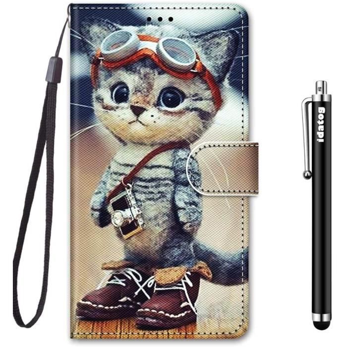 Coque iPhone 8 Plus / 7 Plus (5,5 Pouces), Portefeuille Flip Clapet Case Support Pliable Cuir PU Etui Cover Pattern Couleur DesignX