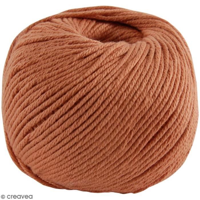 Fil DMC Natura Medium - 32 coloris - 50 g Orange Blush N° 310