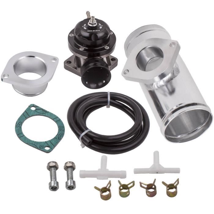 Kit de Valve d'échappement Universel 30PSI 40mm Turbo Super Charge Dump Kit avec 2 boulons de fixation
