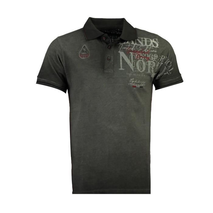 Polo Homme Geographical Norway Kadventure Noir