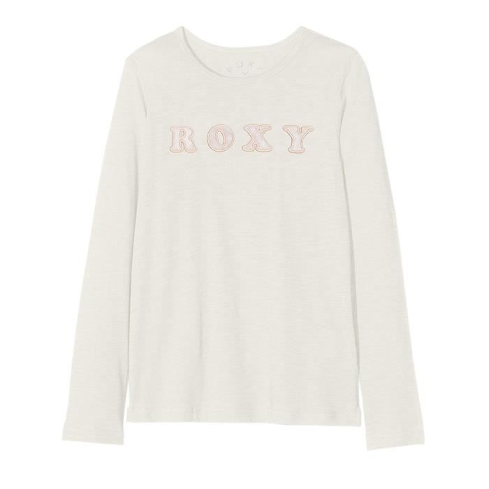 T-Shirt manches longues blanc fille Roxy Bananas Party