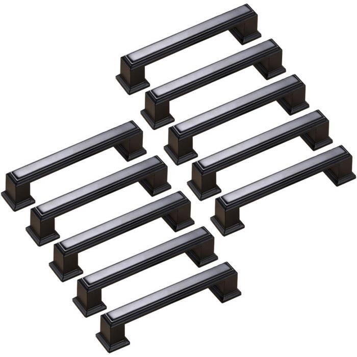 Yorbay 20pcs Poignee Baton De Porte Cuisine Meuble Placard Inoxydable Entraxe De Trous 128mm Poignees En Arc