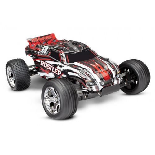 Truggy RC RUSTLER XL-5 avec Accu et Chargeur - Traxxas 37054-1 Rouge