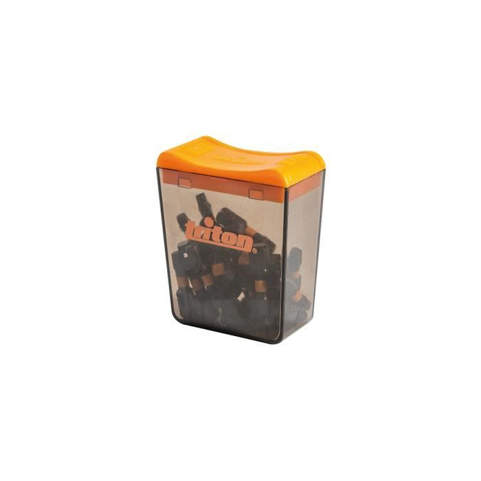 Lot de 25 embouts de vissage impact carrés SQ3 - L. 25 x Q. 6,35 mm - 868282 - Triton