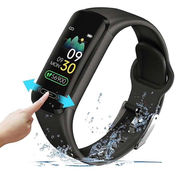 Montre Connectée Bracelet Connecté Podometre Cardio Homme Femme Smart Watch Etanche Smartwatch Sport Running Sommeil Calorie