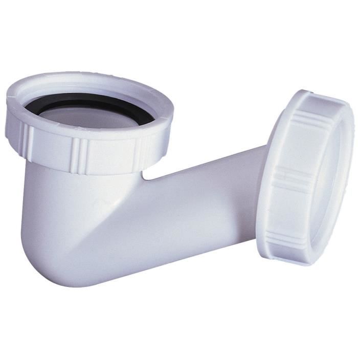 WIRQUIN Siphon de baignoire en V - Gain de place