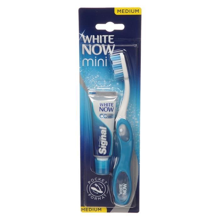 SIGNAL Brosse à dents + dentifrice White now travel