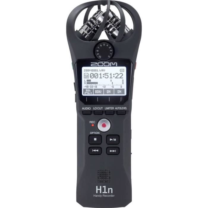 Enregistreur audio mobile Zoom H1n noir