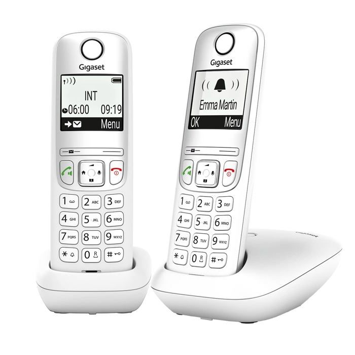 Téléphone fixe GIGASET L36852 H2810 N152 Écran 34x37mm rétroéclairé Blocage 32 num. Mains‑libres HD - vue 1