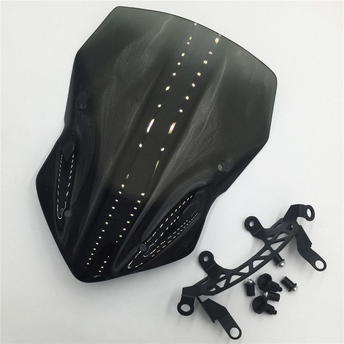 Pare-Brise Avant Moto ABS Pour Kawasaki Z900 2017-2019 - Protection Noir