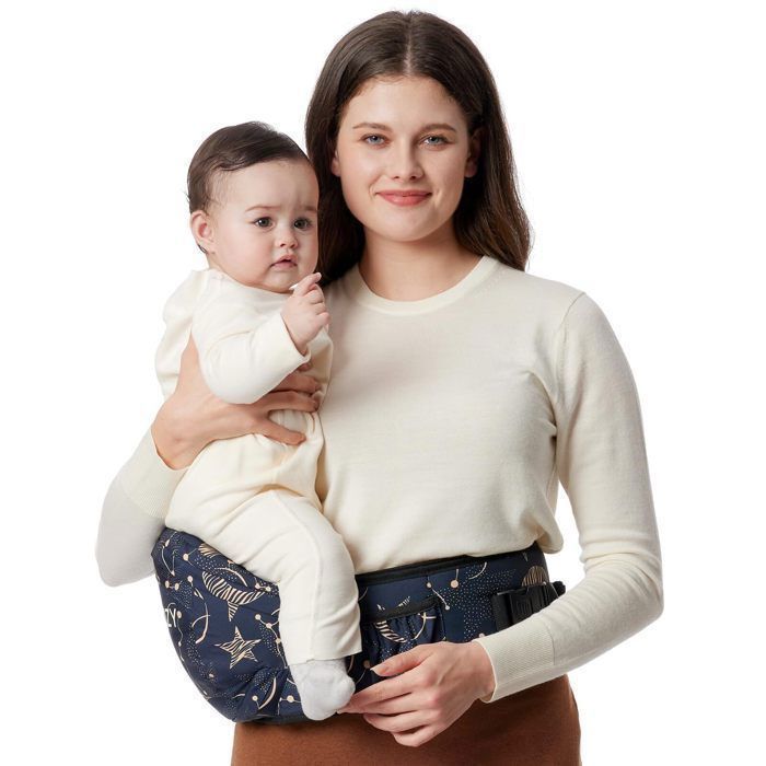Momcozy Porte-bébé Ergonomique Réglable pour Nouveau-nés et Tout-petits jusquà 20 kg Gris Taille Moyenne