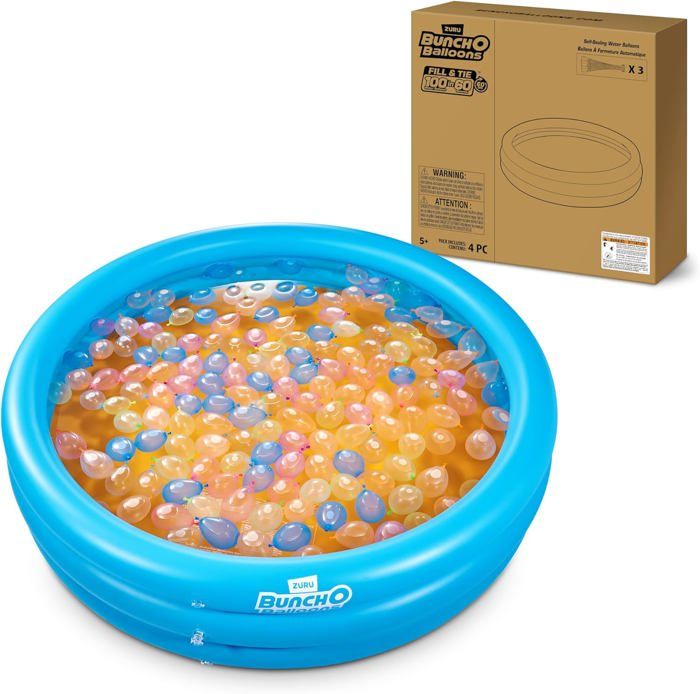 Bunch O Balloons Splash Pool Piscine Gonflable + 100 Ballons Eau Tropical Party - Jeu Été Enfants