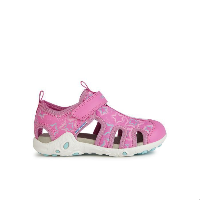 Sandales Geox Whinberry G Fille Sandales Geox Fille Whinberry G - Cuir Scratch Réglable Sandales Cuir Enfant