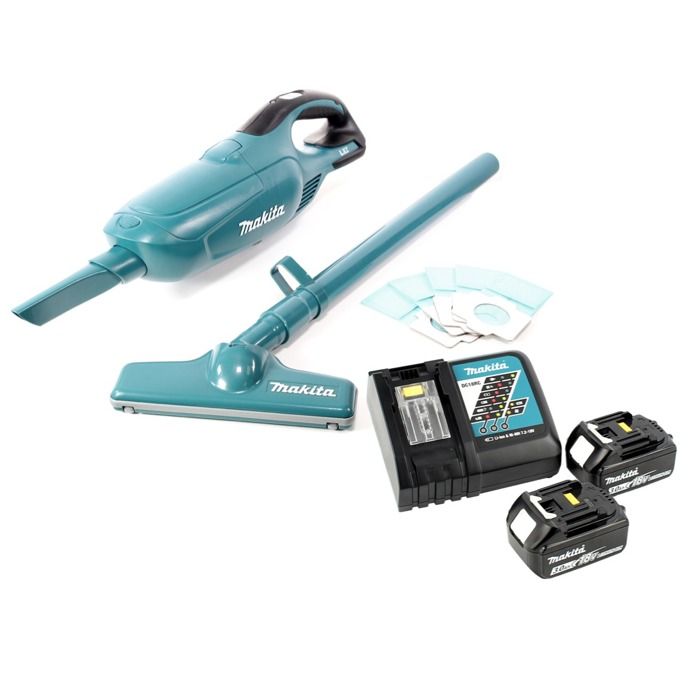 Makita DCL 182 RF Aspirateur à batterie 18 V + 2x batterie 3 0 Ah + chargeur - vue 2