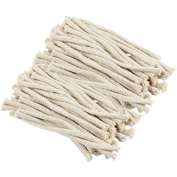 Mèches Pour Lampe à Huile En Coton - Lot De 3 Rouleaux De 1m, Largeur 1.3cm - Pour Lampes à Pétrole, Lanternes, Torches - Brûlage Propre Sans Suie