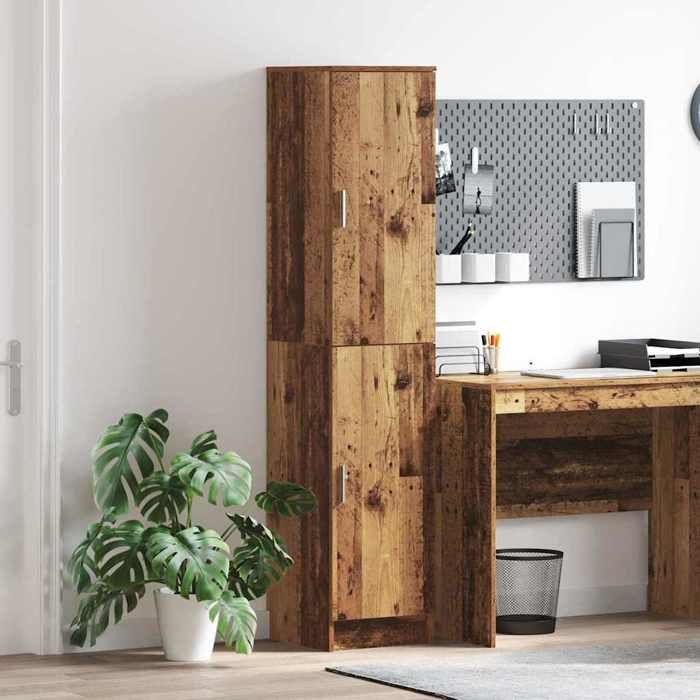 vidaXL Haut Armoire Bois ancien 35 x 39 x 168 cm 869336