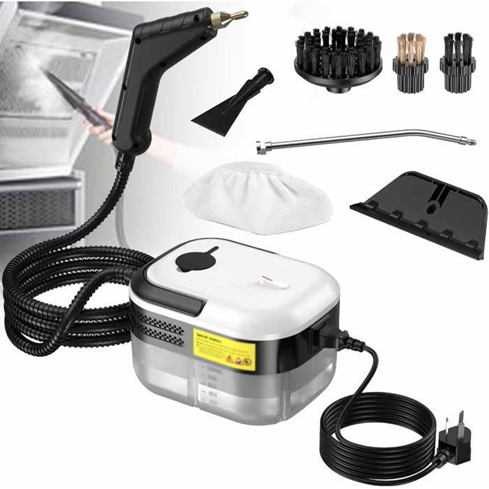 Nettoyeur Vapeur SAFELIT 4 Bars Haute Pression - 13 Accessoires Inclus - Garantie 2 Ans - Idéal Punaises De Lit