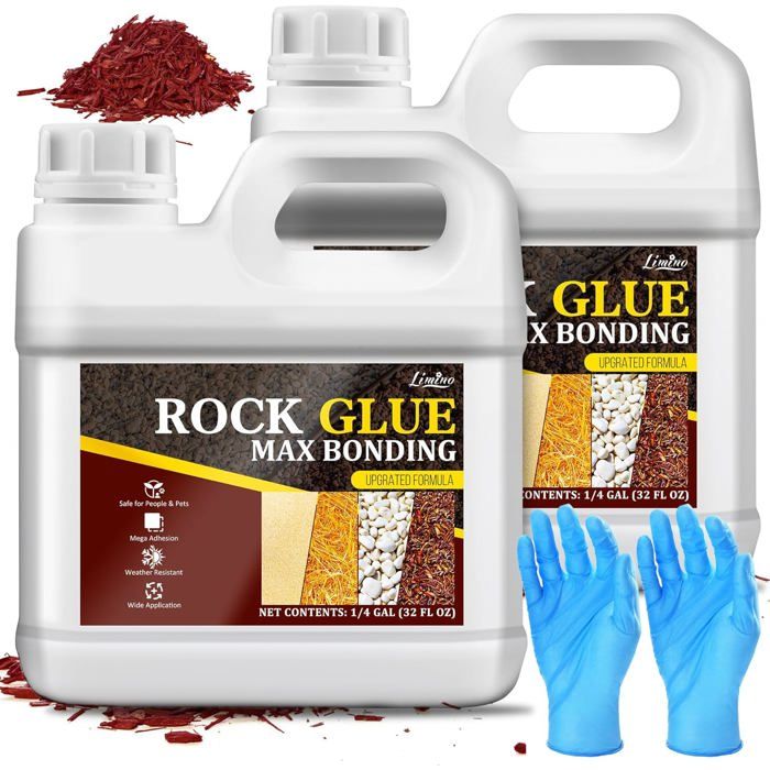 Liant pour Gravier Liant Gravier Colle Extra Forte 2L Fixateur pour Pierres