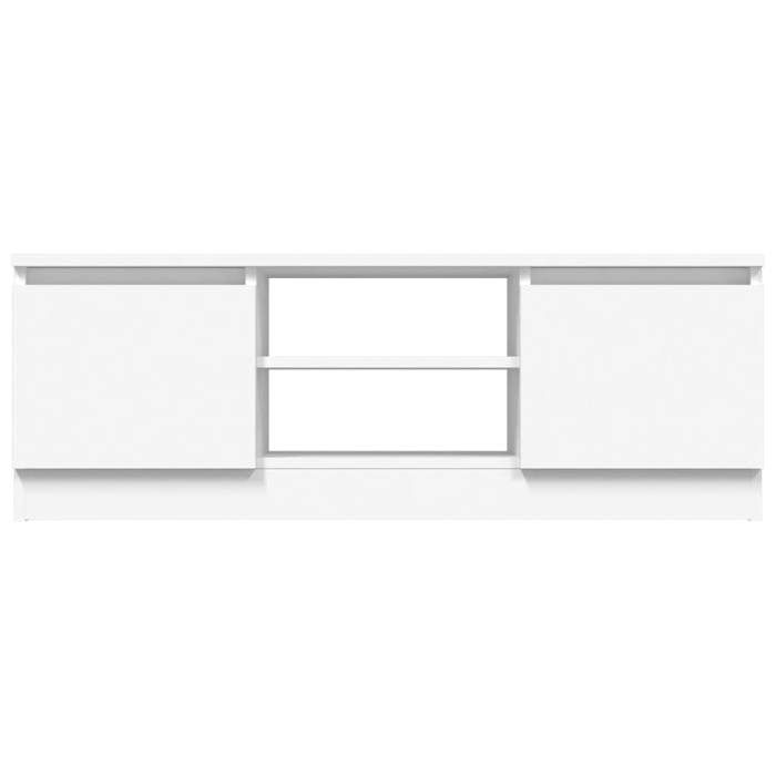 NEUF Armoire TV - Blanc - Meuble TV - TABLE TV - avec porte Blanc 102x30x36 cm - TT4112