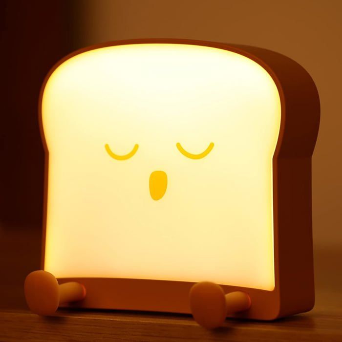 Veilleuse chat pour enfants lampe LED tactile Portable à 7 couleurs changeantes veilleuse animale en Silicone Rechargeable par USB