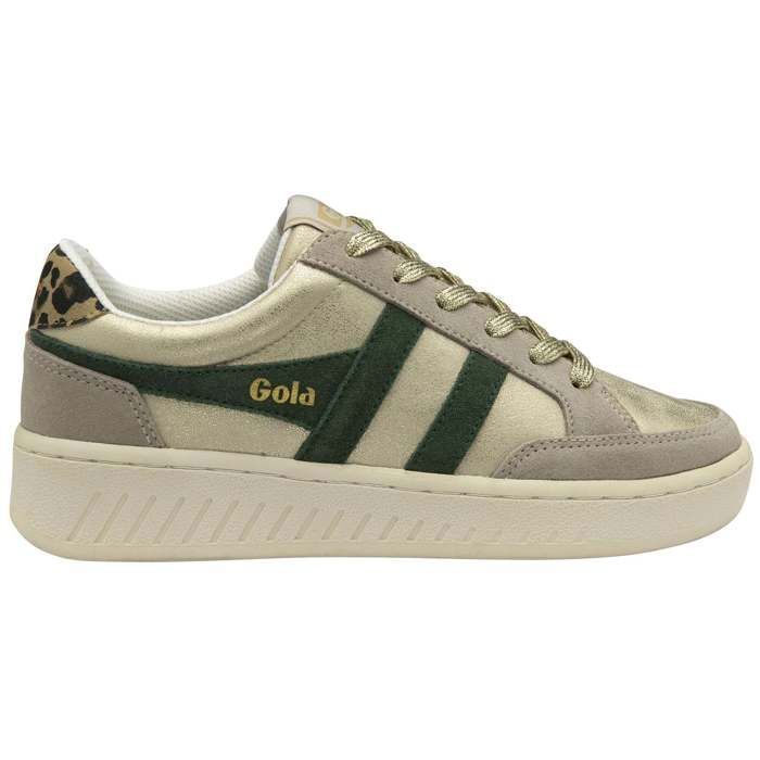 Baskets femme Gola Superslam Blaze II - gold/evergreen/leopard