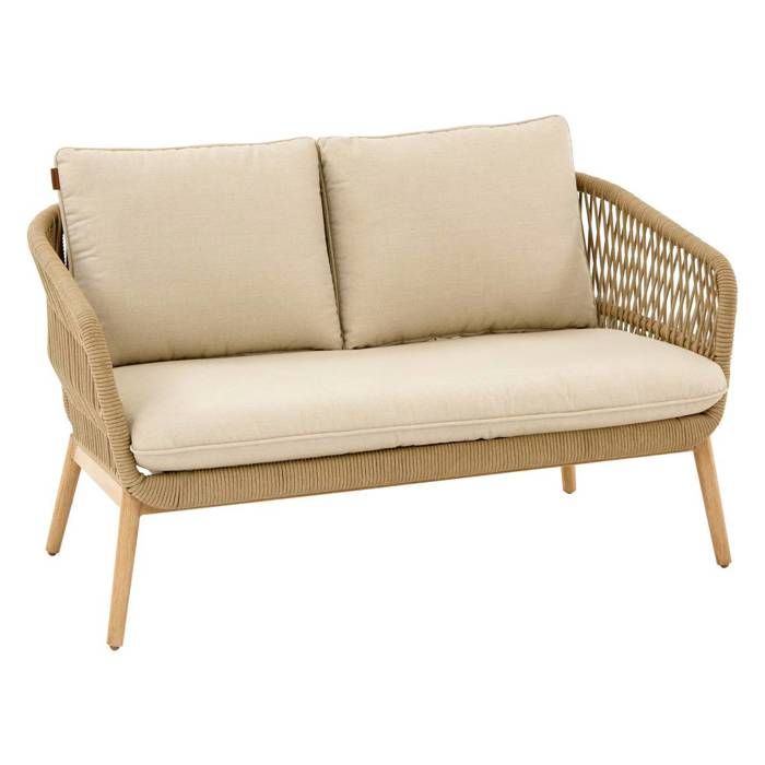 Canapé de jardin Orissa 2 places beige Canapé de jardin Orissa 2 places beige
