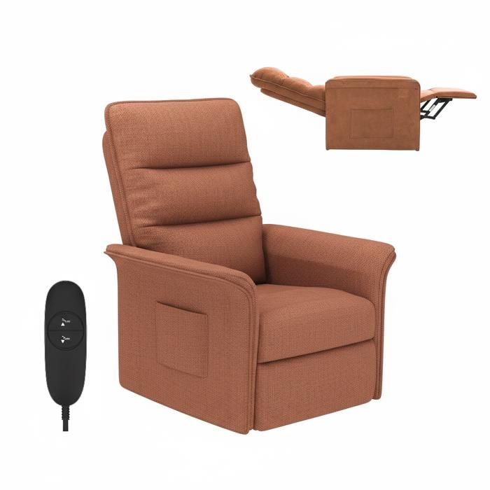 FlexiSpot Fauteuil Relax Électrique Fauteuil Inclinable avec Dossier Réglable 105°-155° Fauteuil TV de relaxion Moka
