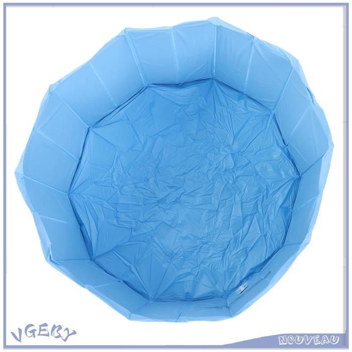 Duokon piscine pliable non gonflable Piscine pliante en PVC imperméable et Non jouets securite Type 1 Type 2 354x354x177 pouces