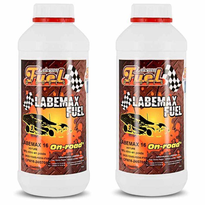 Lot de 2 Bidons de Nitrométhane 16 % Modélisme Thermique 1 L