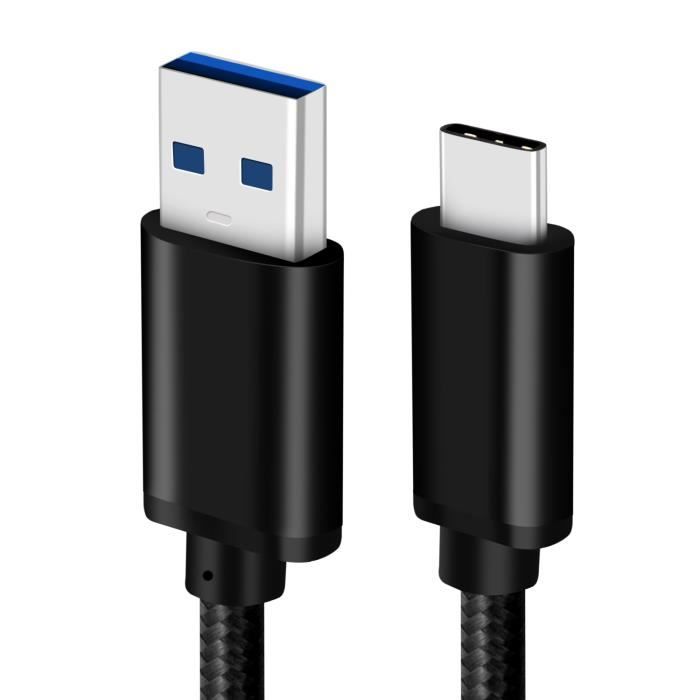 Magix Câble USB C 60W 1M Noir, Charge Rapide PD 3.0 3A, Vitesse De