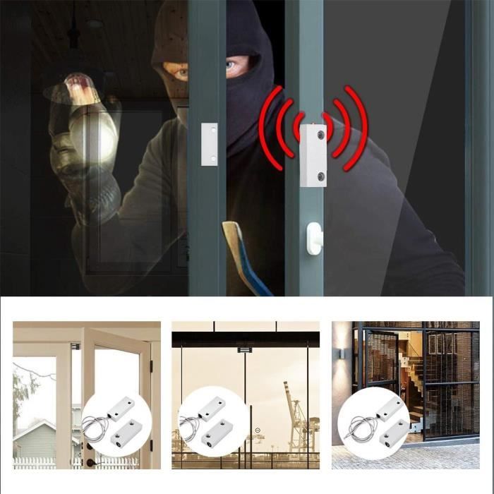 Detecteur D Alarme Capteur Contact Magnetique Fenetre Filaire
