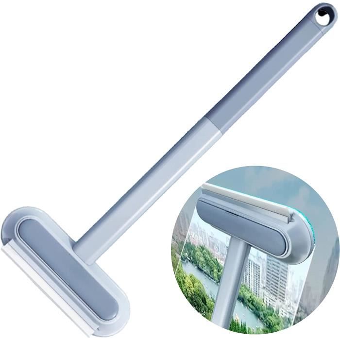 Raclette 2 En 1 Avec Brosse Microfibre - Grattoir Pour Douche, Carrelage, Vitre, Lave-Vaisselle Safe - 2